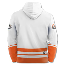 Load image into Gallery viewer, Danbury Hat Tricks Alternate Logo White Hockey Hoodie