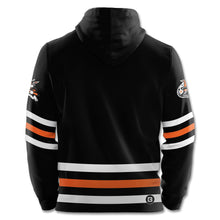Load image into Gallery viewer, Danbury Hat Tricks Black Hockey Hoodie
