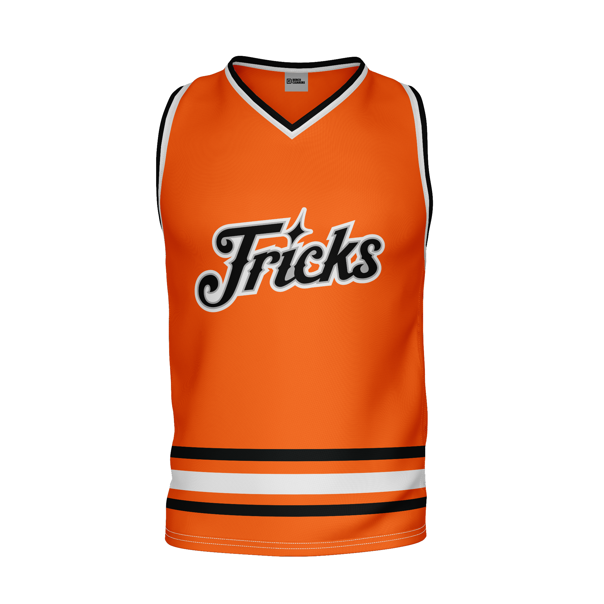 Danbury Hat Tricks Alternate Orange Hockey Tank