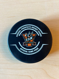 Danbury Hat Tricks 5th Year Logo Puck