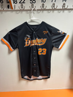 Danbury Hat Tricks Black Baseball Jersey