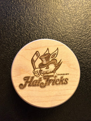 Danbury Hat Tricks Wooden Puck