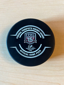 Danbury Hat Tricks 5th Year Logo Puck