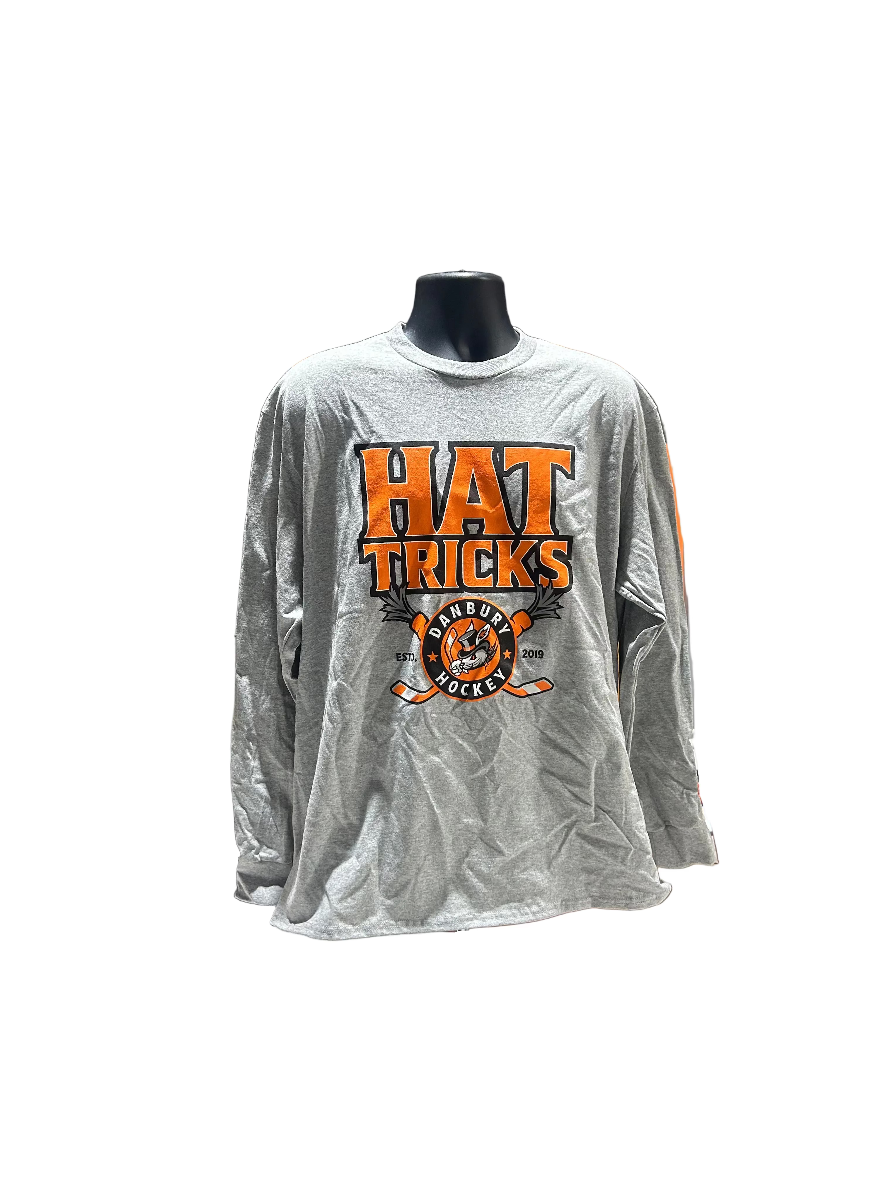 Grey Hat Tricks Long Sleeve Including on The Circle Logo