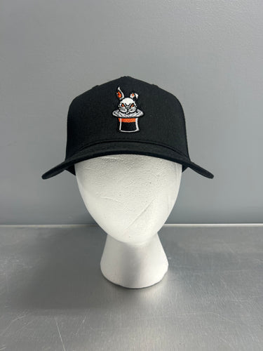 New! Black Hat! Rabbit With Danbury on Back