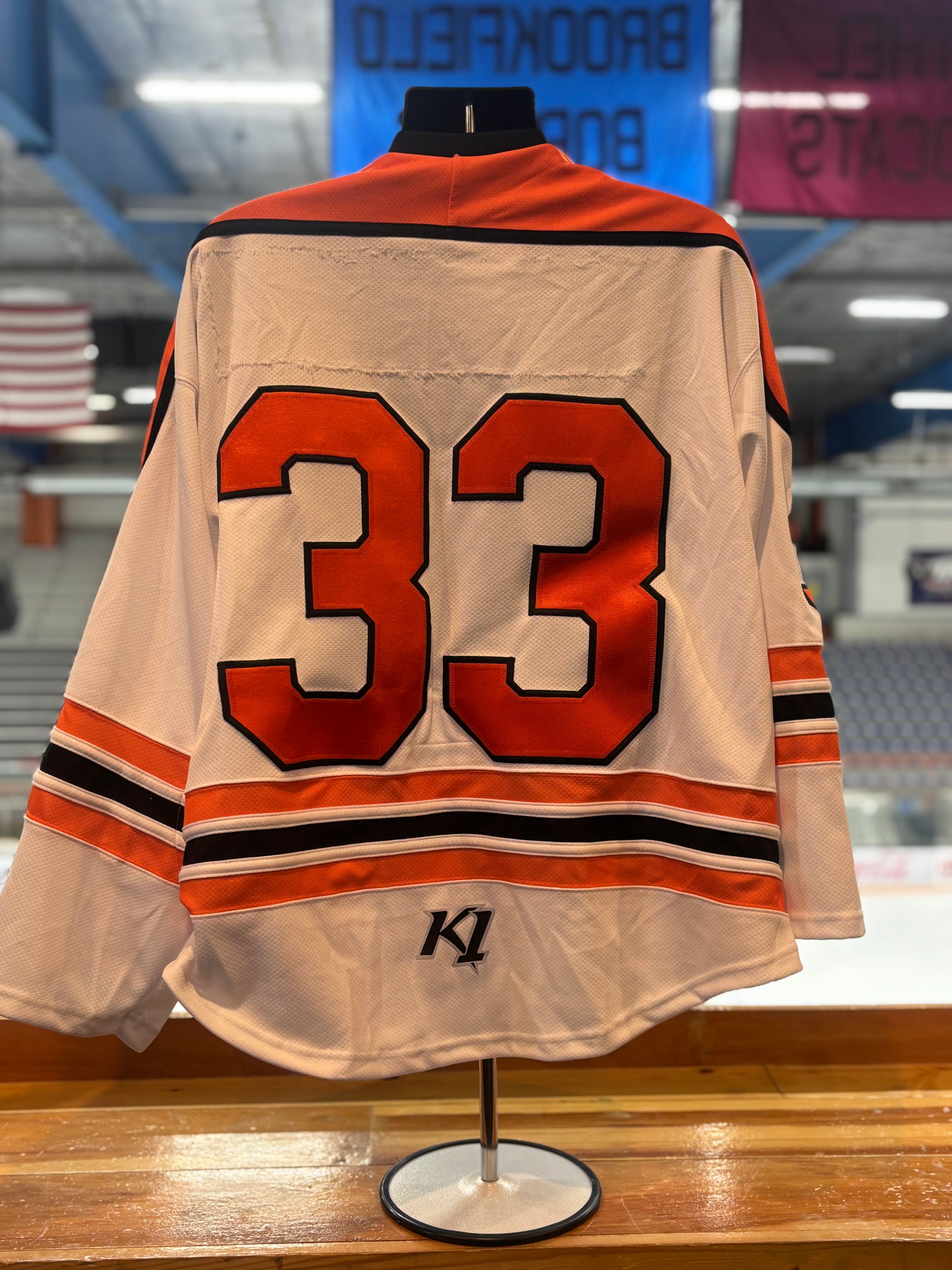 White Danbury NAHL Jerseys