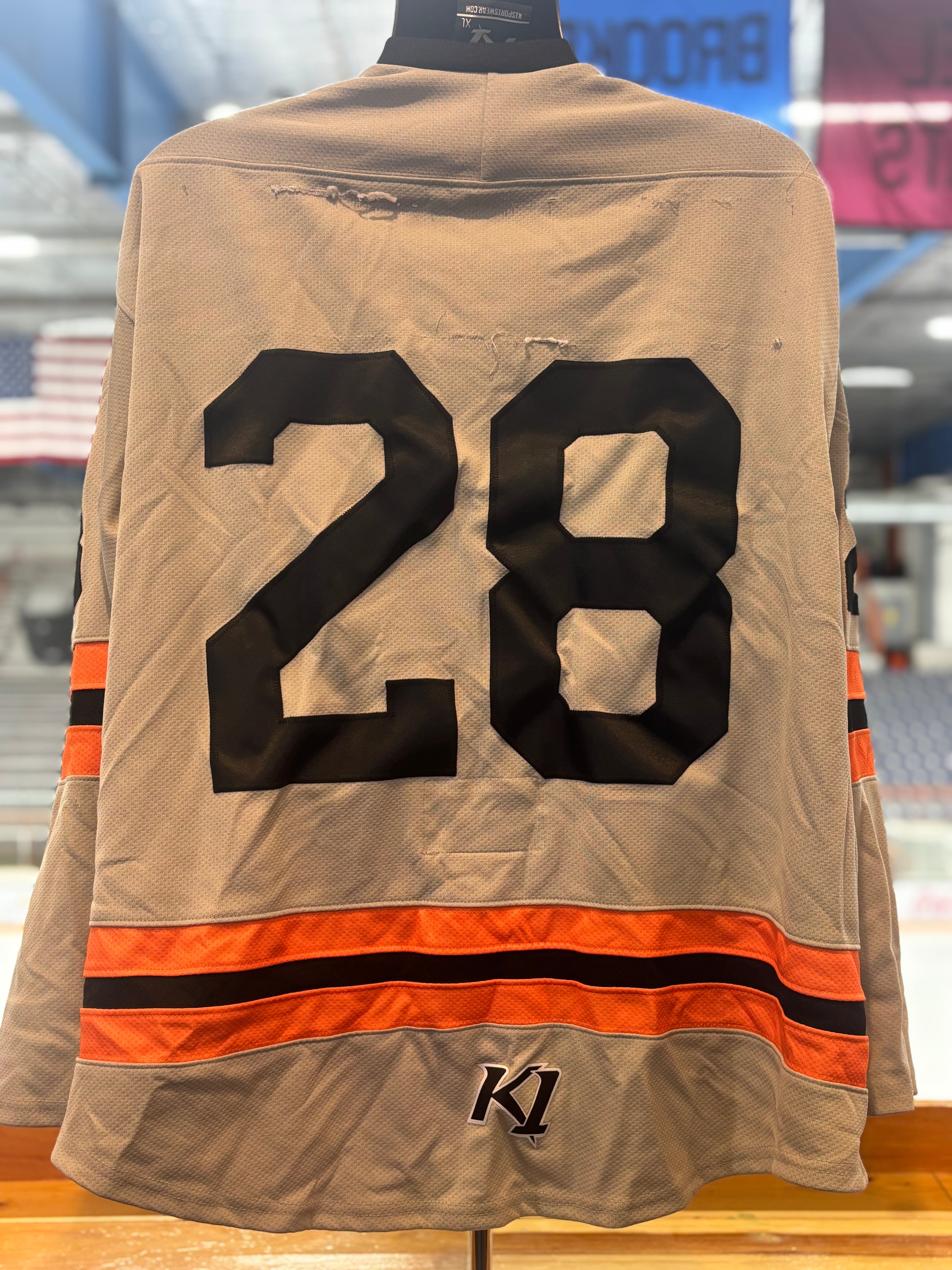 Grey Danbury NAHL Jerseys