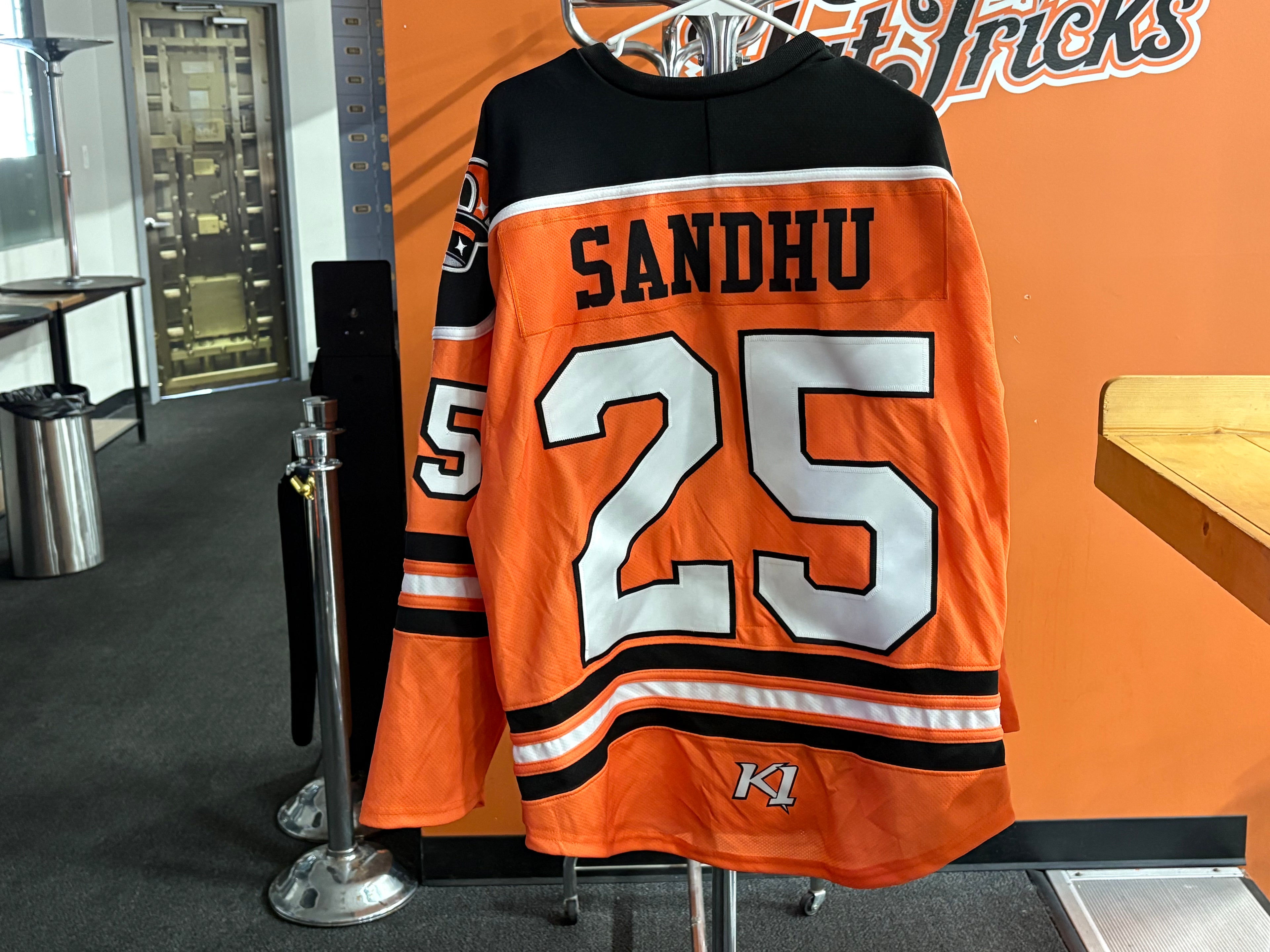 Orange Danbury NAHL Jerseys