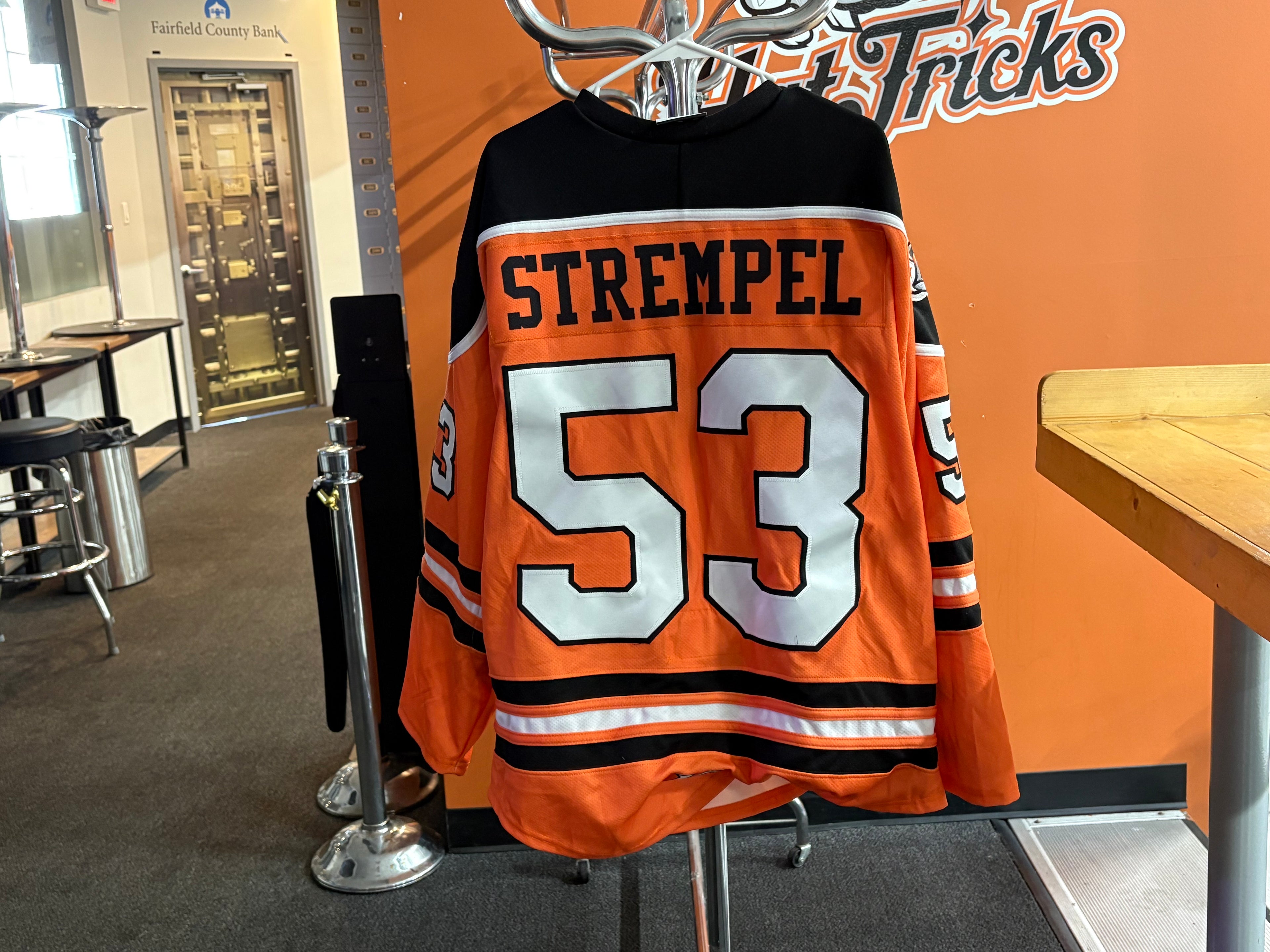 Orange Danbury NAHL Jerseys