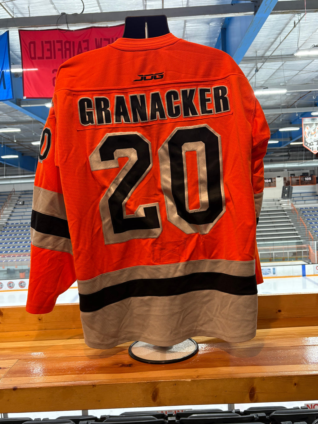 Orange Danbury NAHL Jerseys