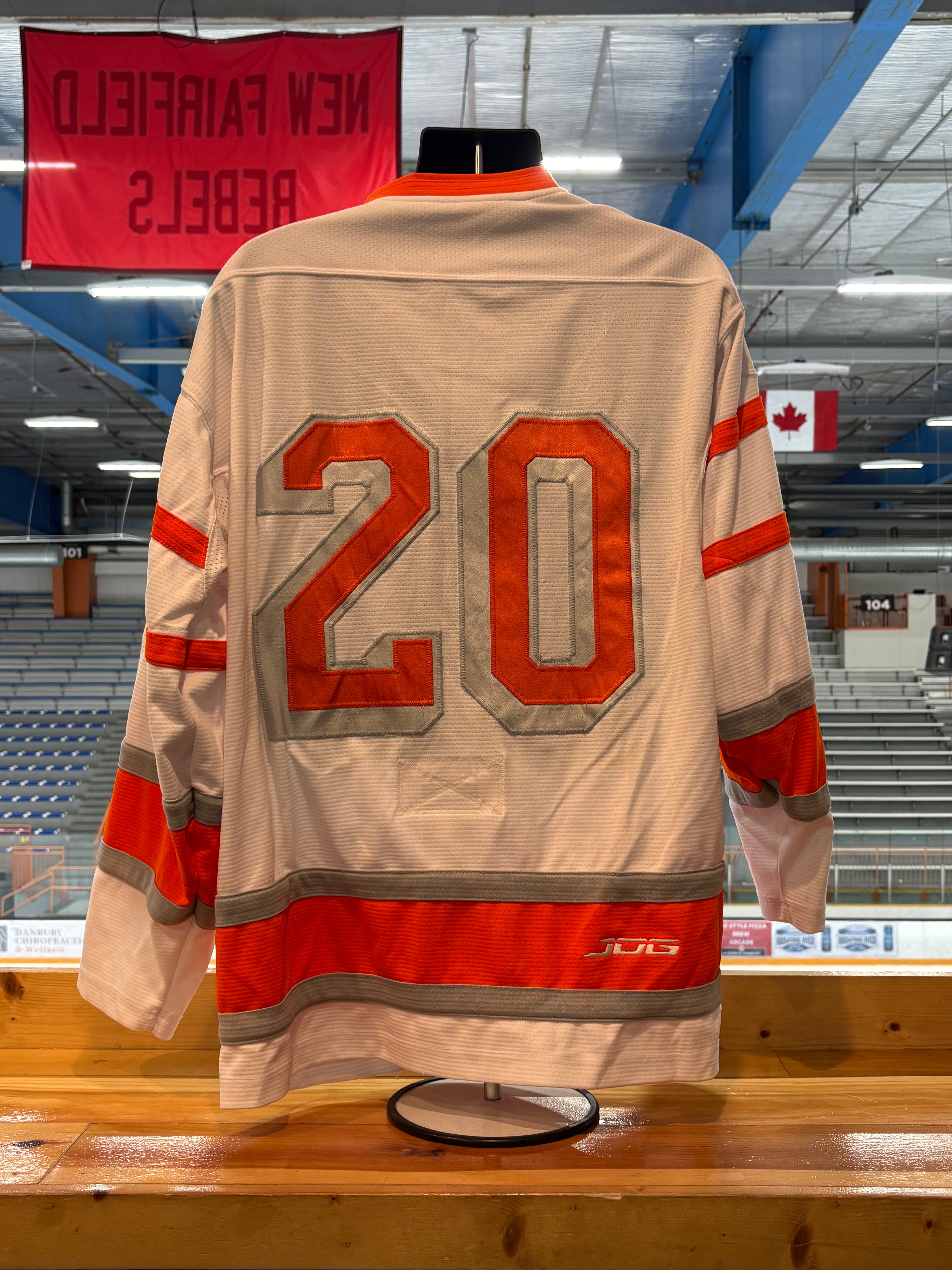 White Danbury NAHL Jerseys