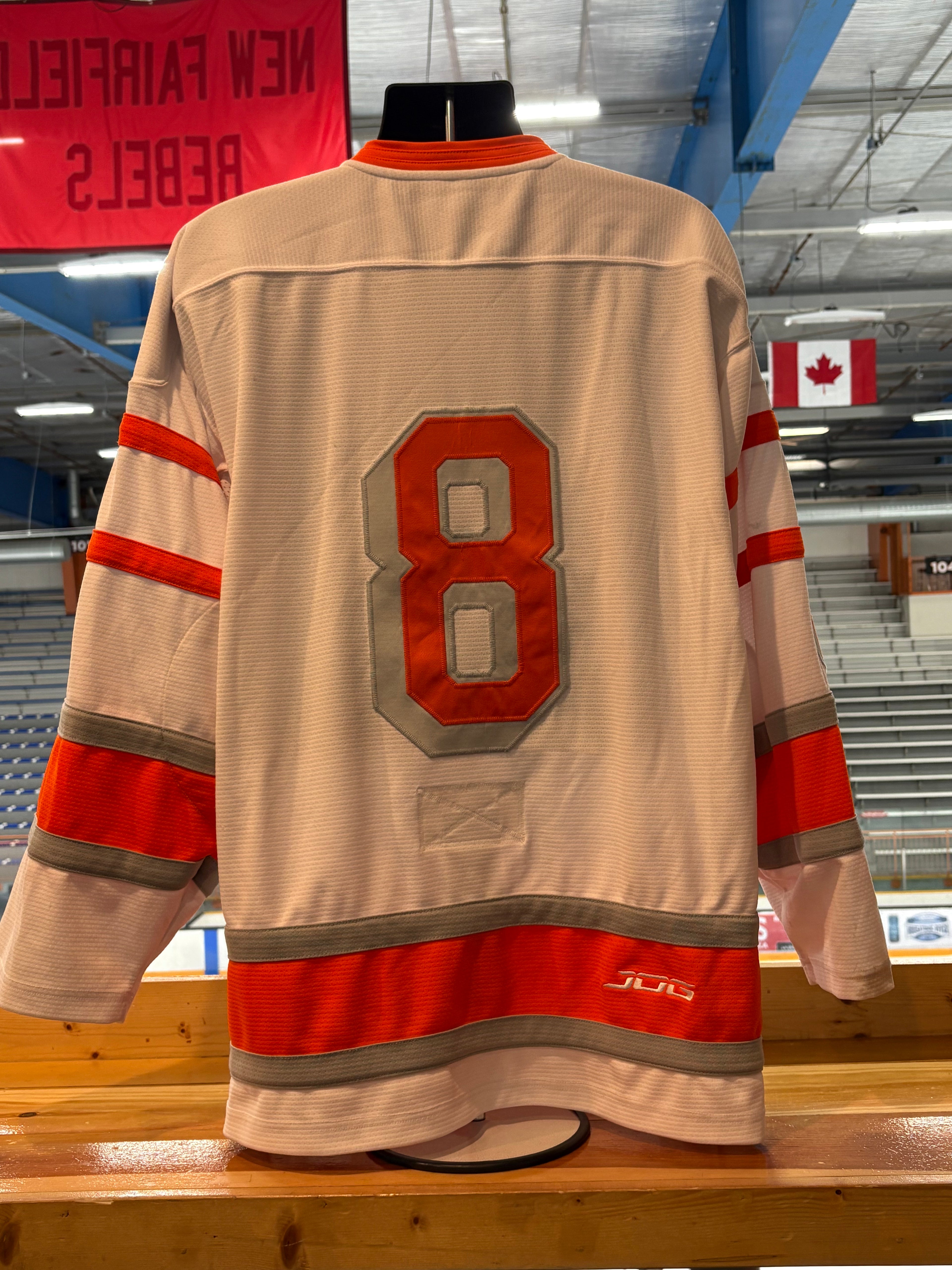 White Danbury NAHL Jerseys