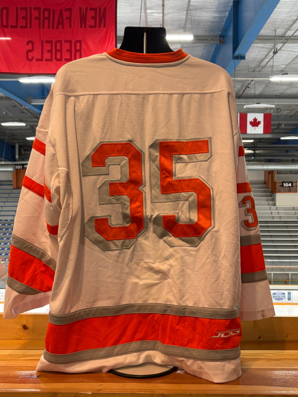 White Danbury NAHL Jerseys