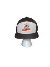Load image into Gallery viewer, Grey &amp; Black Sectioned Snapback