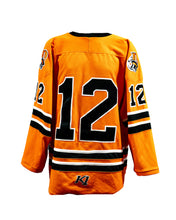 Load image into Gallery viewer, Orange Danbury NAHL Jerseys