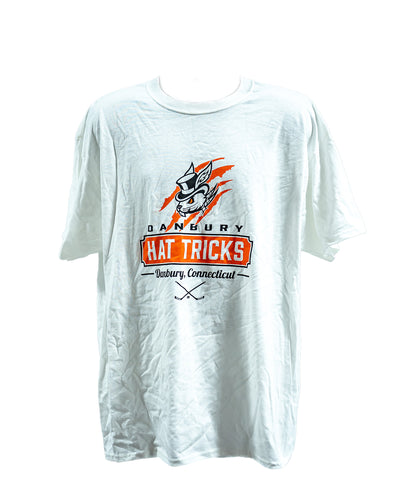Danbury Hat Tricks - White, Rabbit Scratch Tee