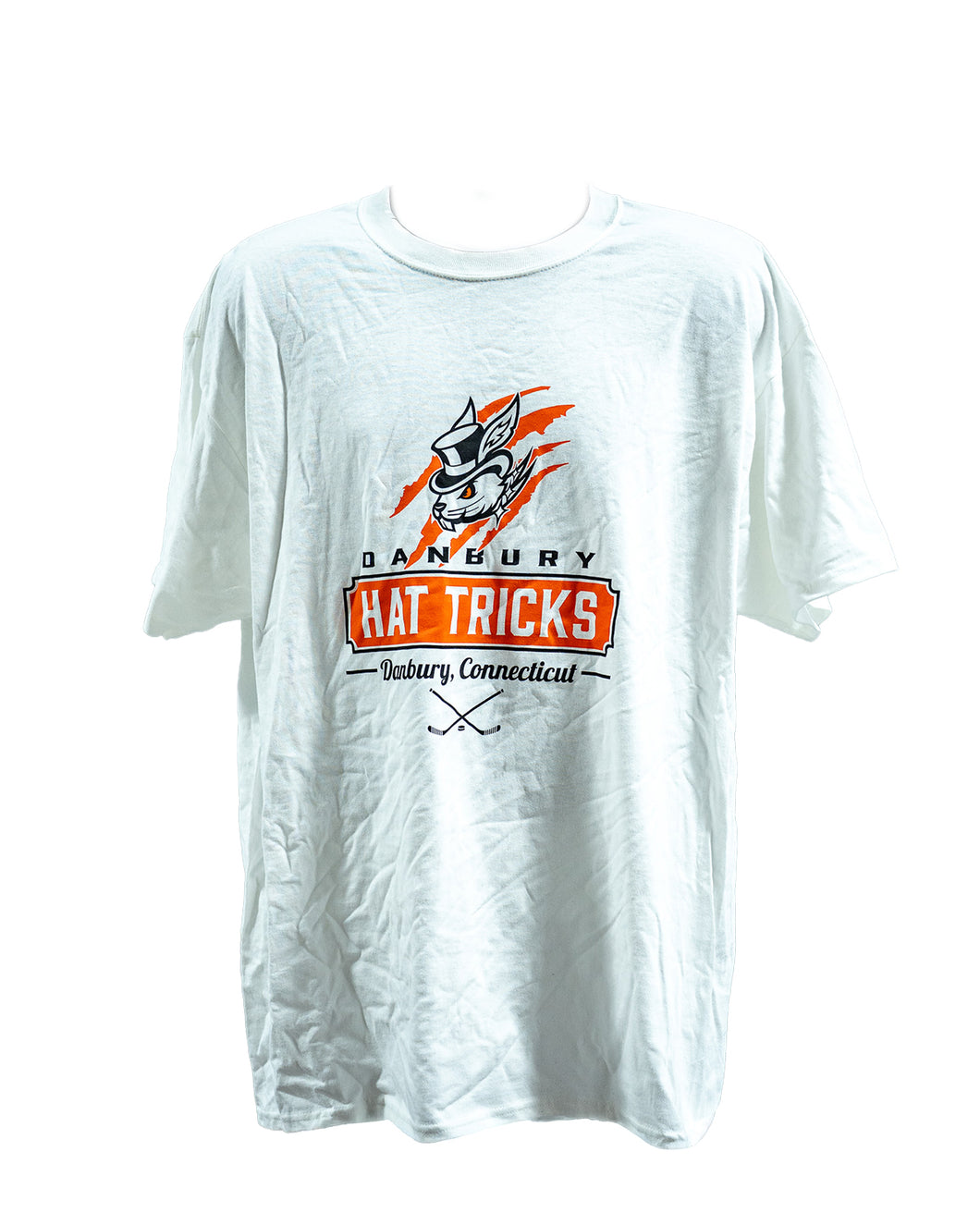 Danbury Hat Tricks - White, Rabbit Scratch Tee