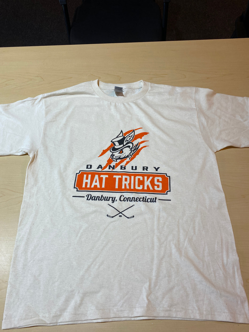 Danbury Hat Tricks - White, Rabbit Scratch Tee